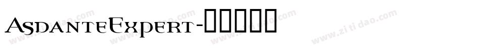AsdanteExpert字体转换