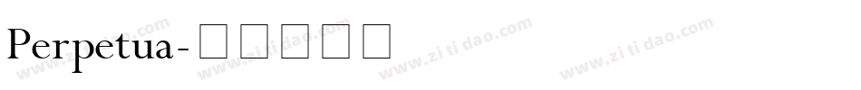 Perpetua字体转换