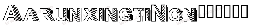 AarunxingtiNon字体转换