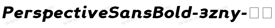 PerspectiveSansBold-3zny字体转换