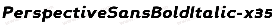 PerspectiveSansBoldItalic-x35V字体转换