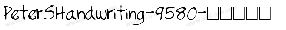 PeterSHandwriting-9580字体转换