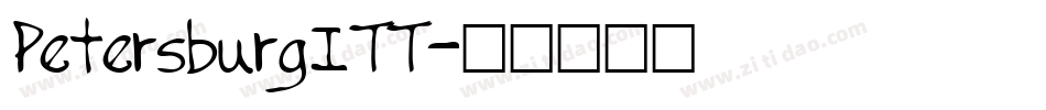 PetersburgITT字体转换