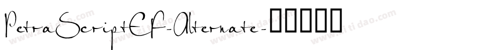 PetraScriptEF-Alternate字体转换
