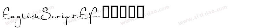 EnglishScriptEF字体转换