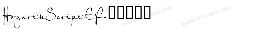 HogarthScriptEF字体转换