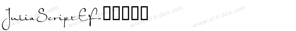 JuliaScriptEF字体转换