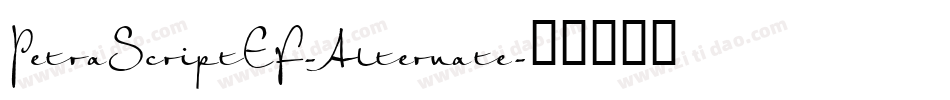PetraScriptEF-Alternate字体转换