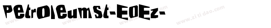PetroleumSt-E0Ez字体转换
