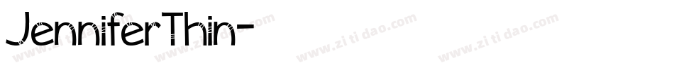 JenniferThin字体转换