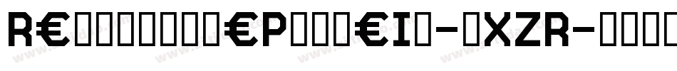 RetrogradePhaseIi-dXZR字体转换