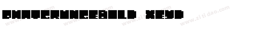 PhatGrungeBold-XEyd字体转换