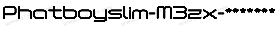 Phatboyslim-M3zx字体转换