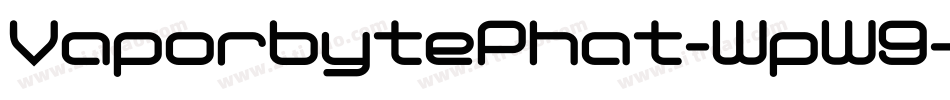 VaporbytePhat-WpW9字体转换