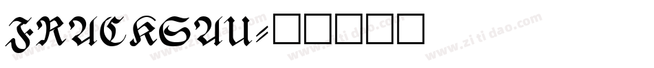 FRACKSAU字体转换