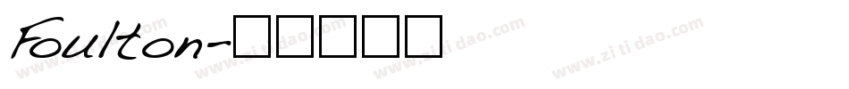 Foulton字体转换