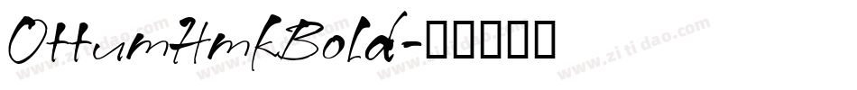 OttumHmkBold字体转换