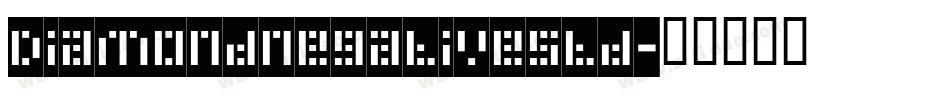 DiamondNegativeStd字体转换