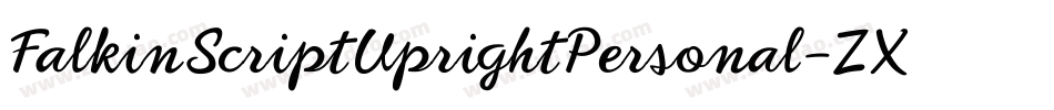 FalkinScriptUprightPersonal-ZXL8字体转换 FalkinScriptUprightPersonal-ZXL8字体转换