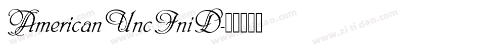 AmericanUncIniD字体转换