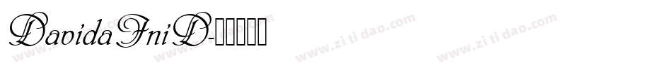 DavidaIniD字体转换