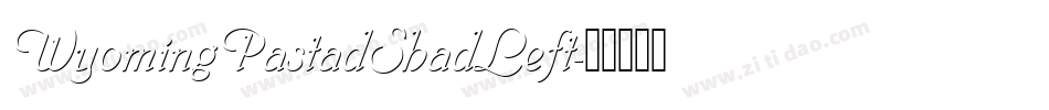 WyomingPastadShadLeft字体转换