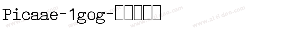 Picaae-1gog字体转换