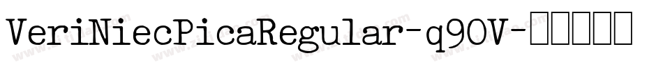 VeriNiecPicaRegular-q9OV字体转换