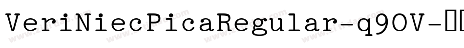 VeriNiecPicaRegular-q9OV字体转换