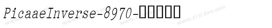 PicaaeInverse-8970字体转换