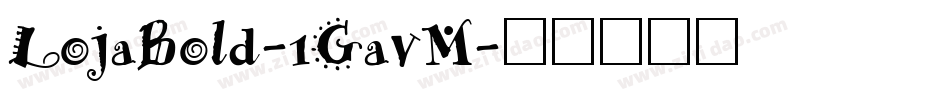 LojaBold-1GavM字体转换