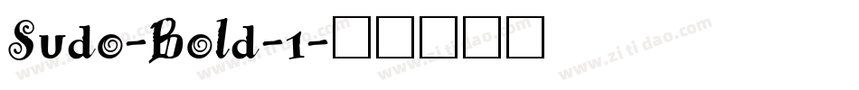 Sudo-Bold-1字体转换