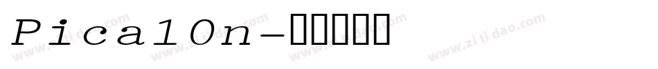 Pica10n字体转换