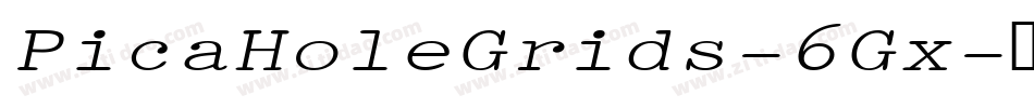 PicaHoleGrids-6Gx字体转换