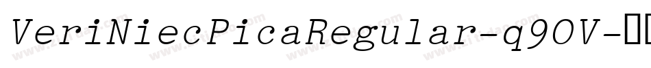 VeriNiecPicaRegular-q9OV字体转换