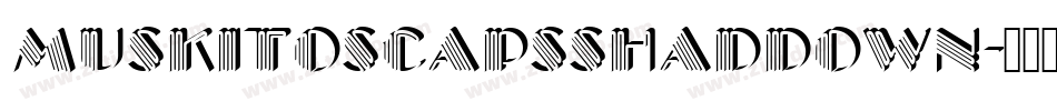 MuskitosCapsShadDown字体转换