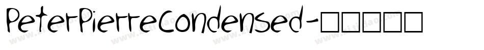 PeterPierreCondensed字体转换