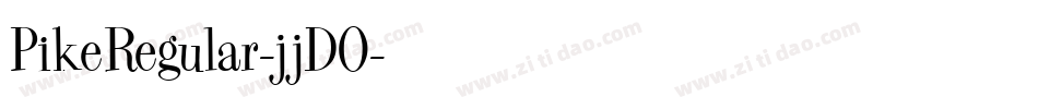 PikeRegular-jjD0字体转换
