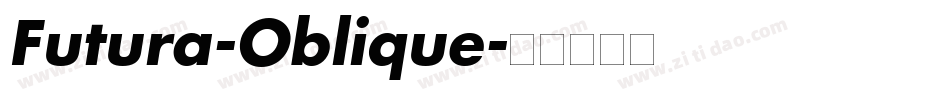 Futura-Oblique字体转换