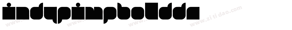 IndyPimpBold-0d8R字体转换