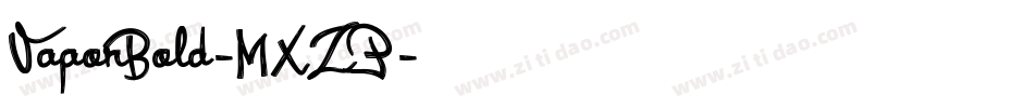 VaporBold-MXZP字体转换