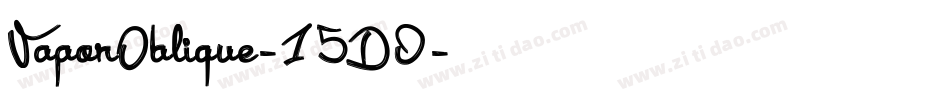 VaporOblique-15D0字体转换
