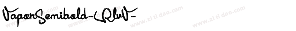 VaporSemibold-RlvV字体转换