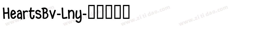 HeartsBv-Lny字体转换