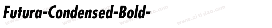 Futura-Condensed-Bold字体转换