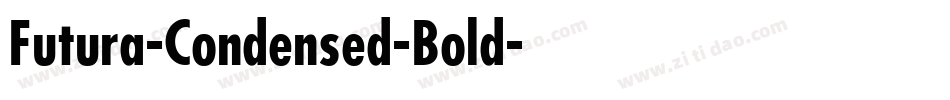 Futura-Condensed-Bold字体转换