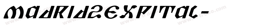 Madrid2ExpItal字体转换