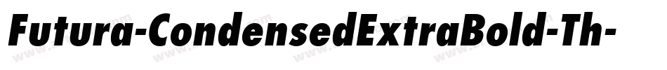 Futura-CondensedExtraBold-Th字体转换