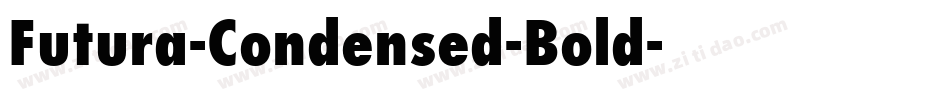 Futura-Condensed-Bold字体转换
