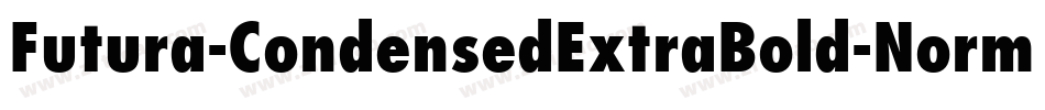 Futura-CondensedExtraBold-Normal字体转换